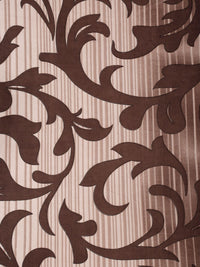 Myntra Elegant Homes Brown & Beige Floral 300 TC King Cadar dengan 2 Sarung Bantal