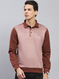 Monte Carlo Men Self Design Cotton Sweatshirt