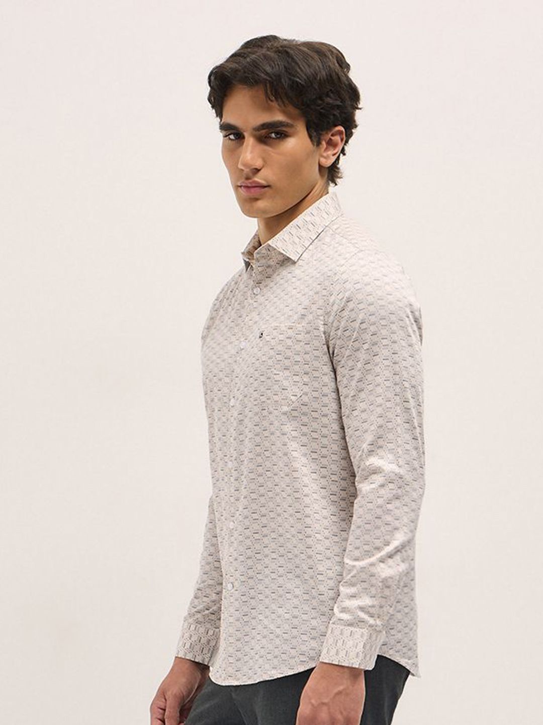 THE BEAR HOUSE Men Tailored Fit Opaque Printed Formal Shirt