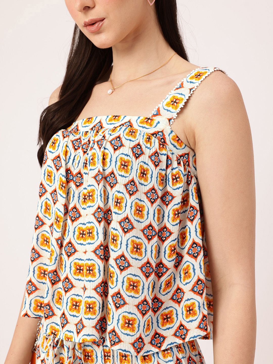 DressBerry Its Holiday Vibes Palm Paradise Top & Trousers Co-Ords