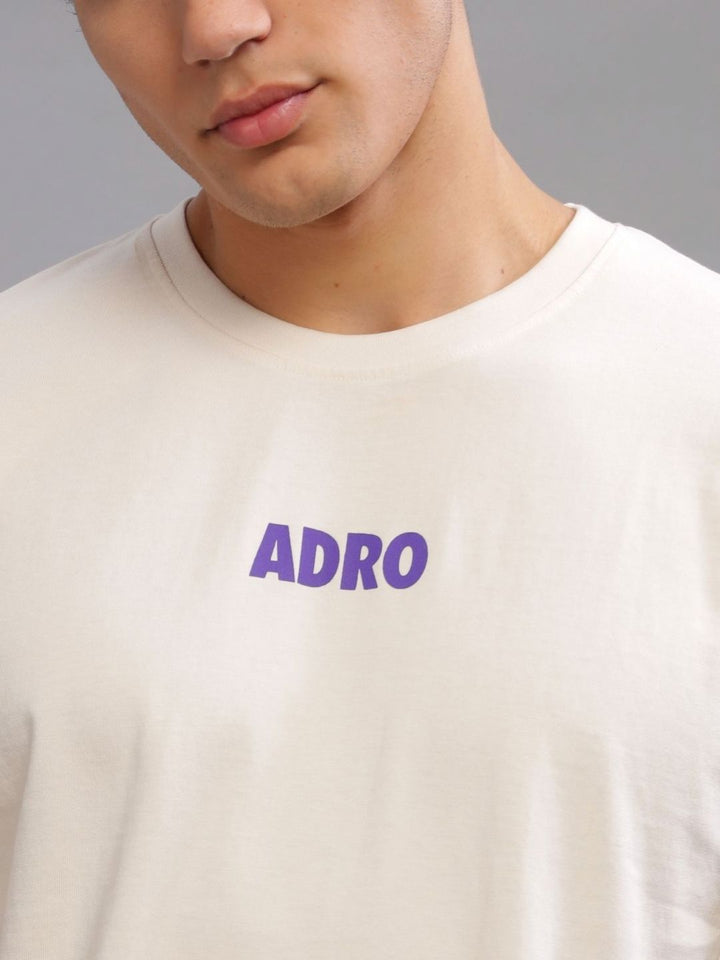 ADRO Anime Printed Round Neck Cotton Oversized T-shirt