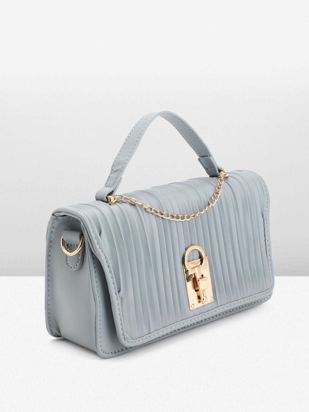 DressBerry Textured Structured Satchel