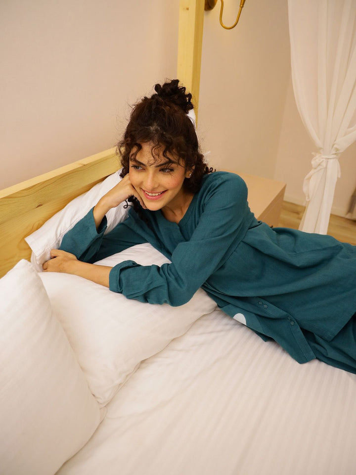 SANSKRUTIHOMES Women Pure Cotton Night suit