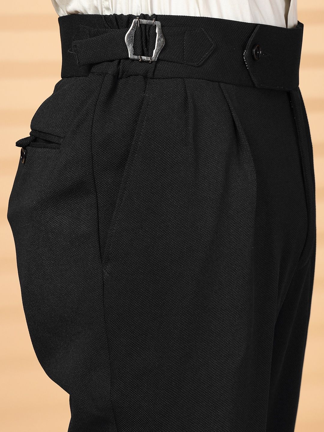 Seluar Formal Formal Lycra Lelaki KLOTTHE Hitam