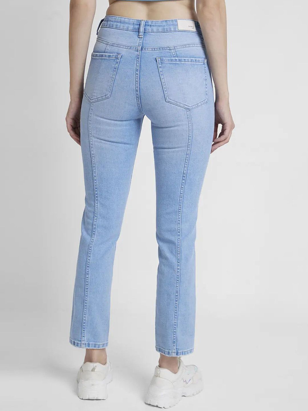 SPYKAR Women Slim Fit Mid-Rise  Heavy Fade Stretchable Jeans