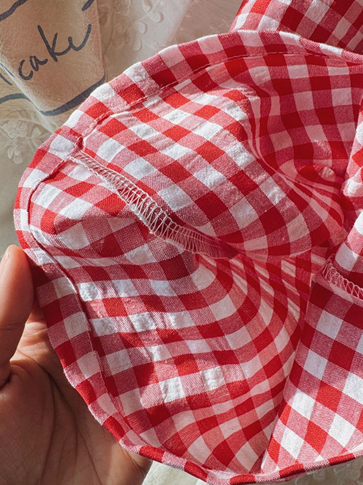 YK Girls Checked Smart Trousers