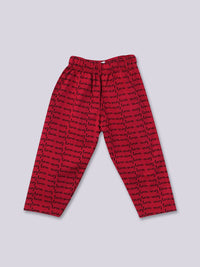 Moms Love Girls Printed T-Shirt With Trousers