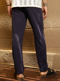 Campus Sutra Men Relaxed Fit Mid Rise Comfort Trousers