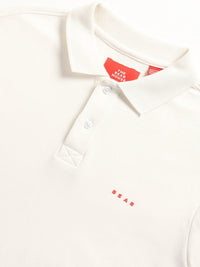 THE BEAR HOUSE Polo Collar Slim Fit Pure Cotton T-shirt