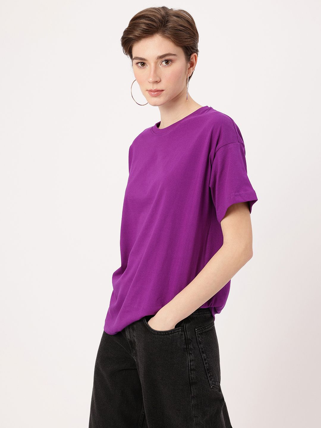 DressBerry Rebel Destiny Printed Drop Shoulder Relaxed Fit T-shirt