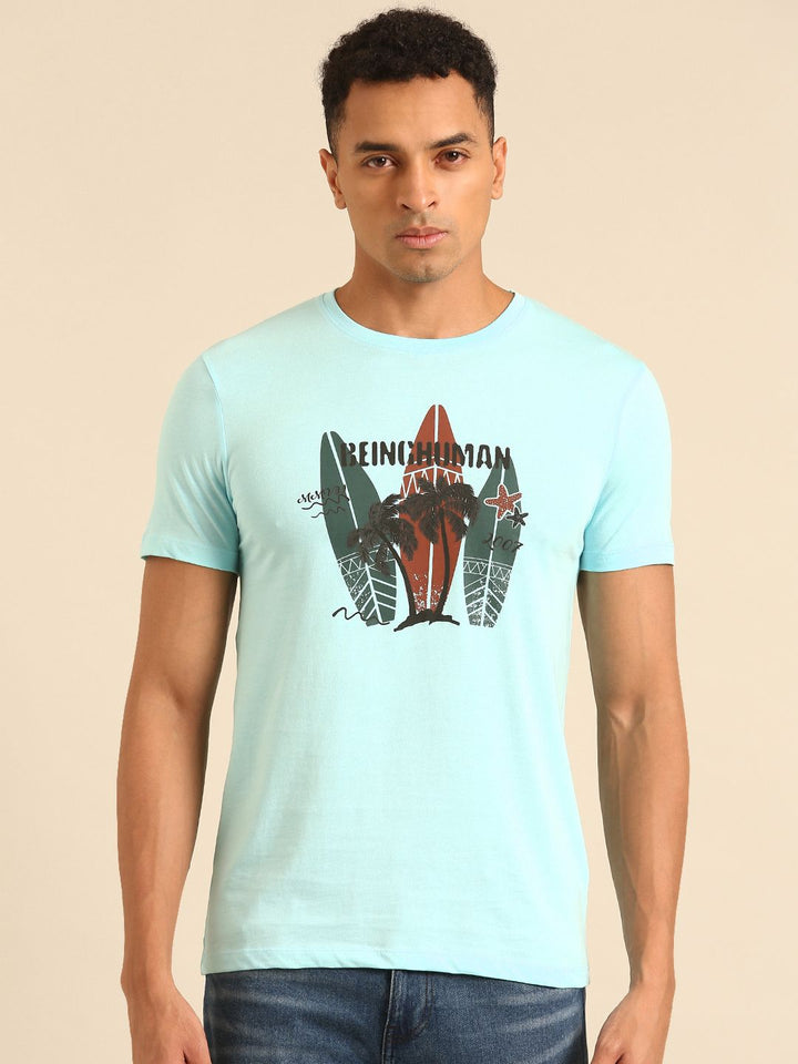 Being Human Tropical Printed Pure Cotton T-shirt