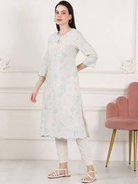 W Women Thread Work Kurta