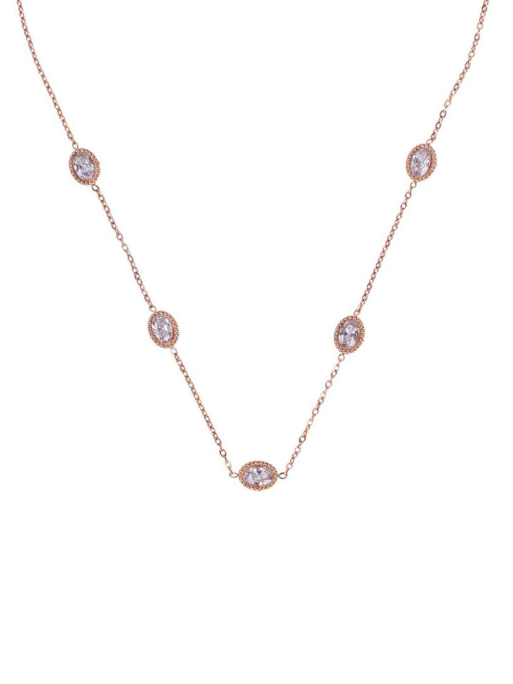 Kalung Stone Steel Stainless Stone