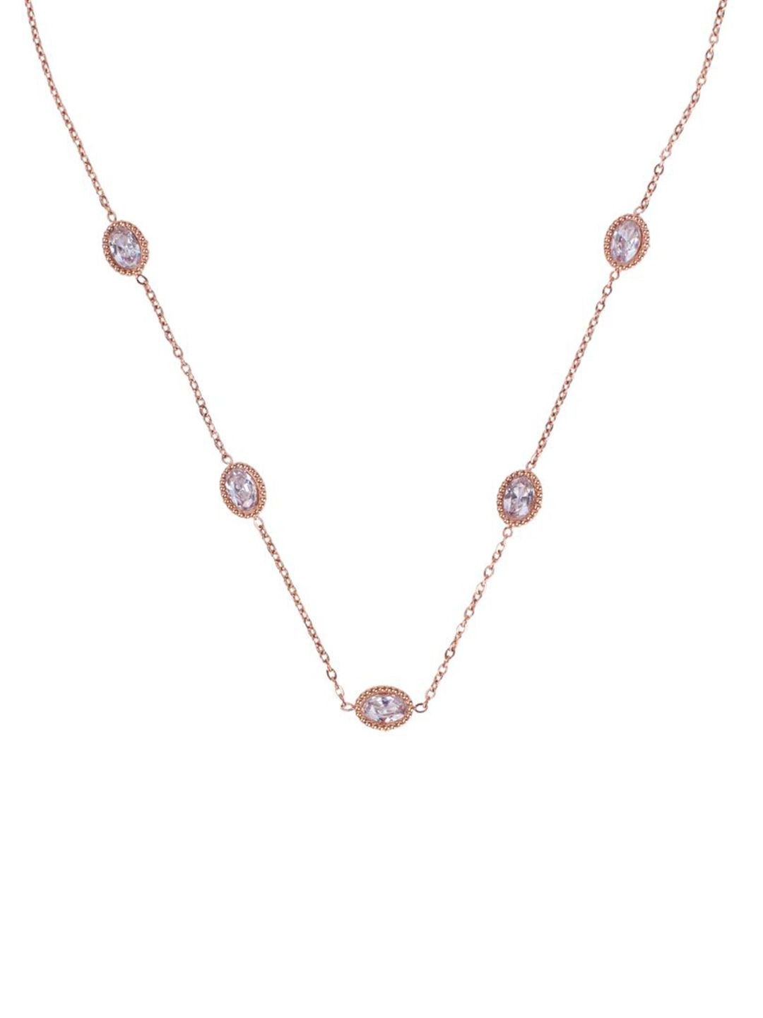 Kalung Stone Steel Stainless Stone
