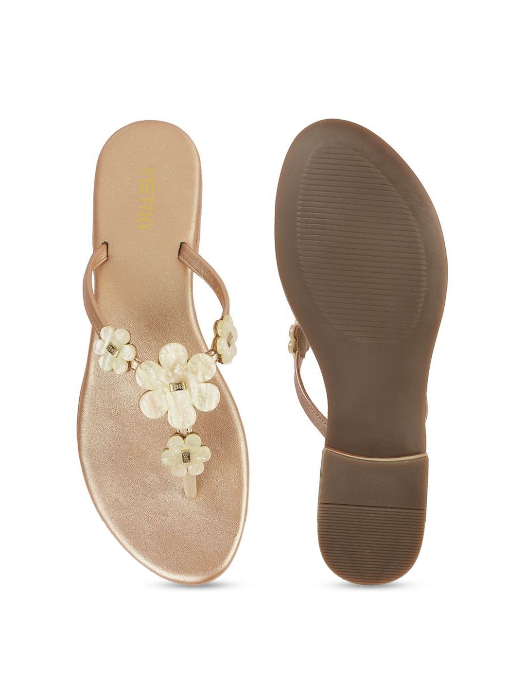 Metro Women Open Toe Flats