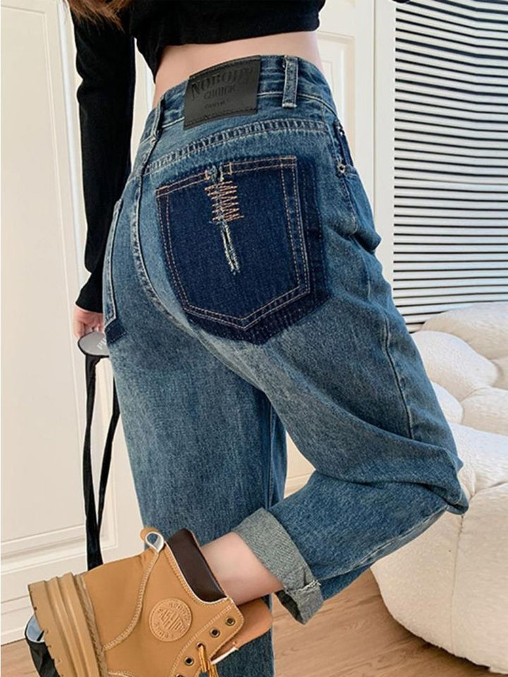 DressBerry Women Wide Leg High-Rise Light Fade Jeans