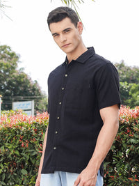 Thomas Scott Men's Premium Seersucker Cotton Casual Shirt