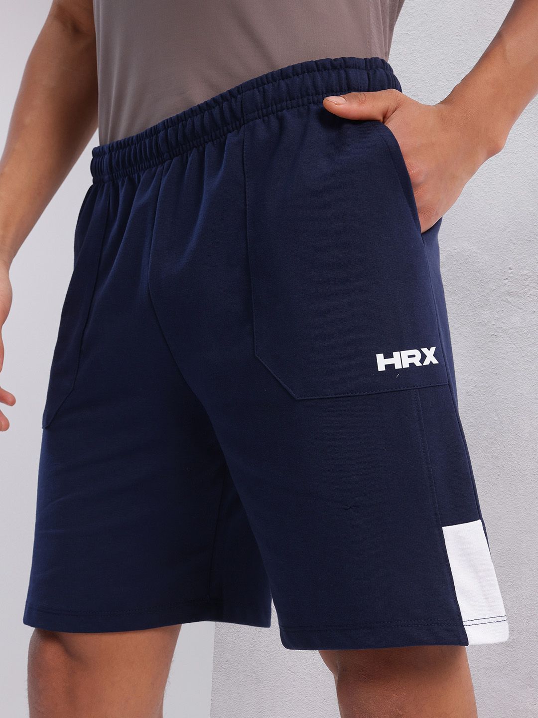 HRX by Hrithik Roshan Men Brand Logo Print Detail Regular Fit Lifestyle Shorts