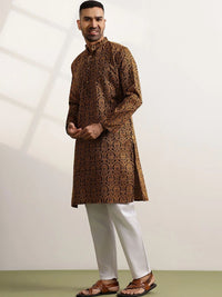Anouk Men Ethnic Motifs Printed Regular Kurta with Trousers