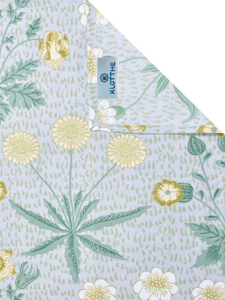KLOTTHE Green Floral 300 TC Cadar King