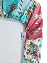 KLOTTHE Multi Cartoon Characters Cotton Single Bedsheets