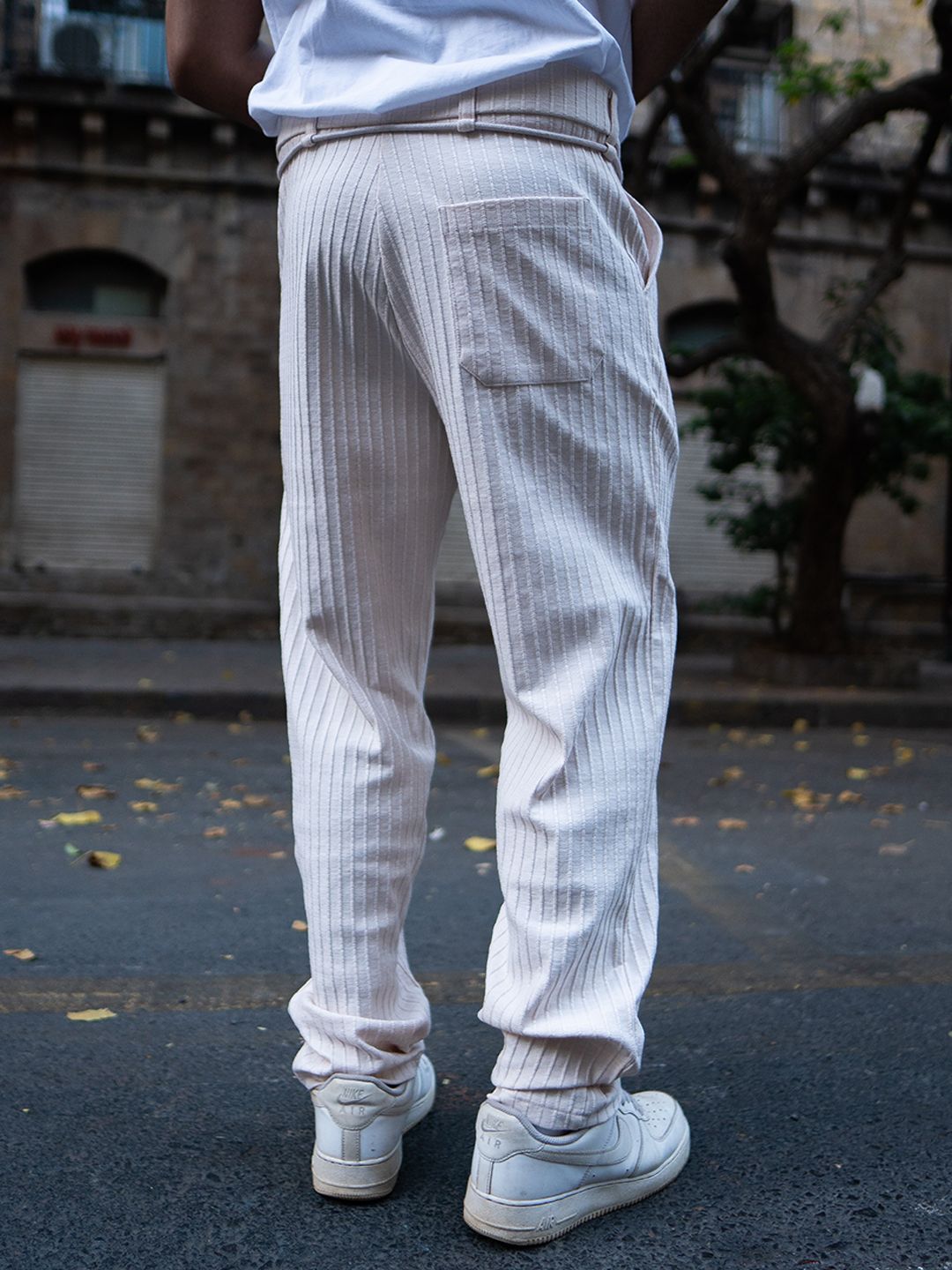Powerlook Men Light Fawn Crushed Regular Fit Track Pant