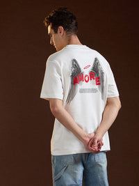 THE BEAR HOUSE Men Printed Drop-Shoulder Sleeves T-shirt