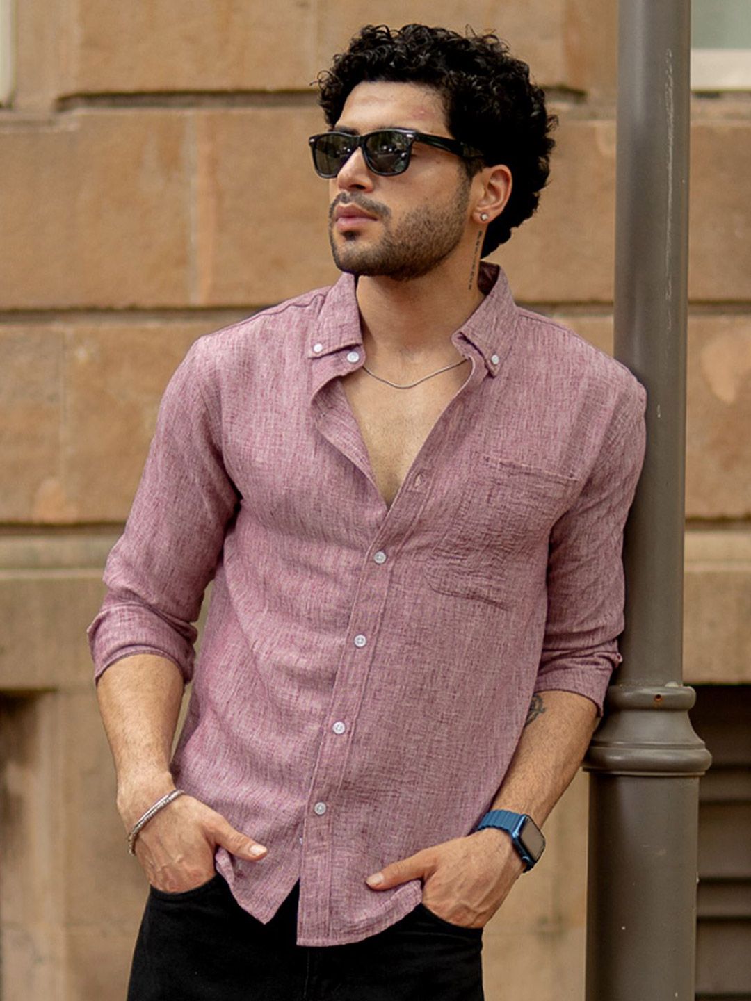 Powerlook Textured Long Sleeves Shirt