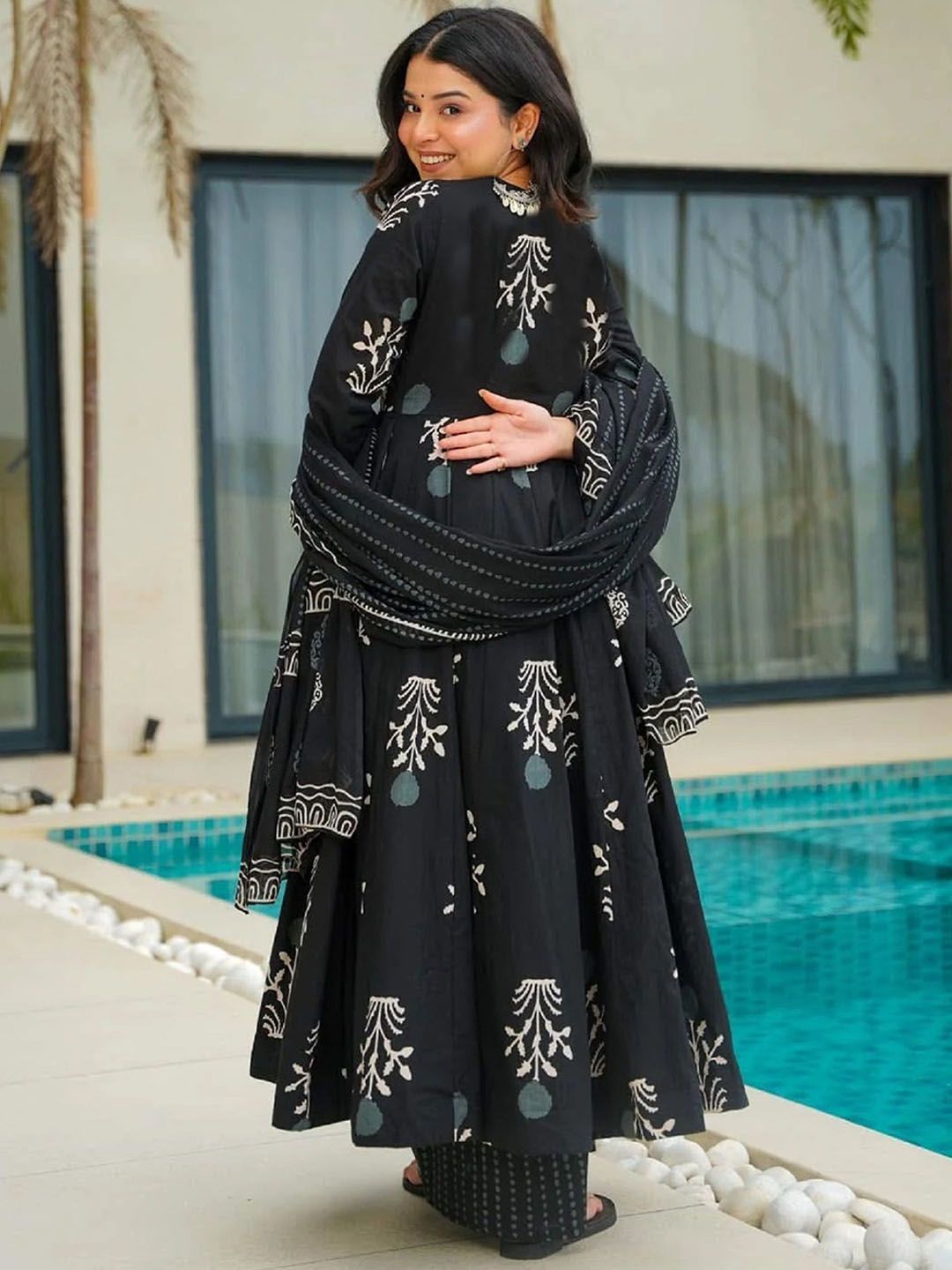 KALINI Women Floral Printed Kurta with Trousers & Dupatta