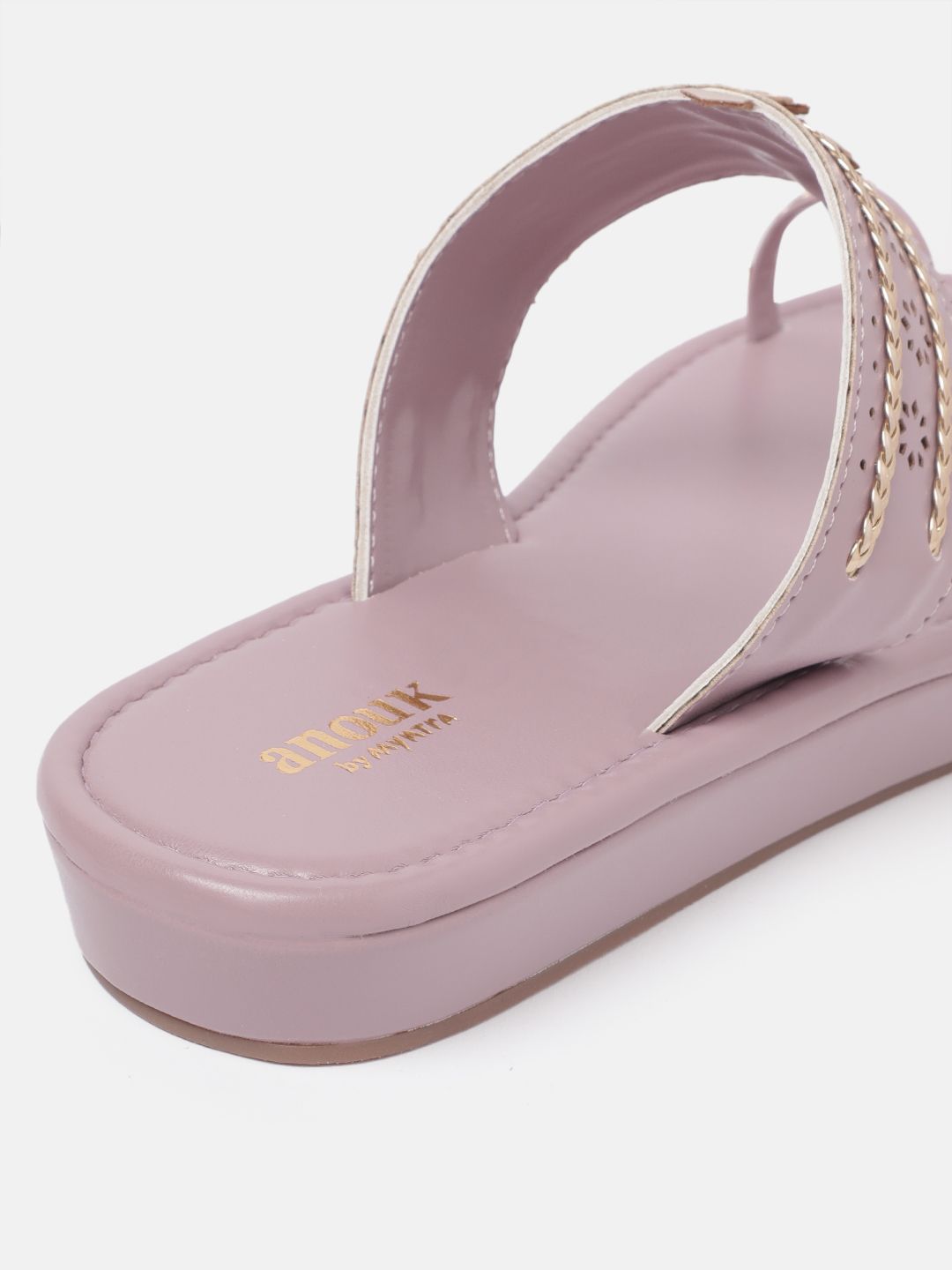 Anouk Women Ethnic Motifs Open Toe Flats