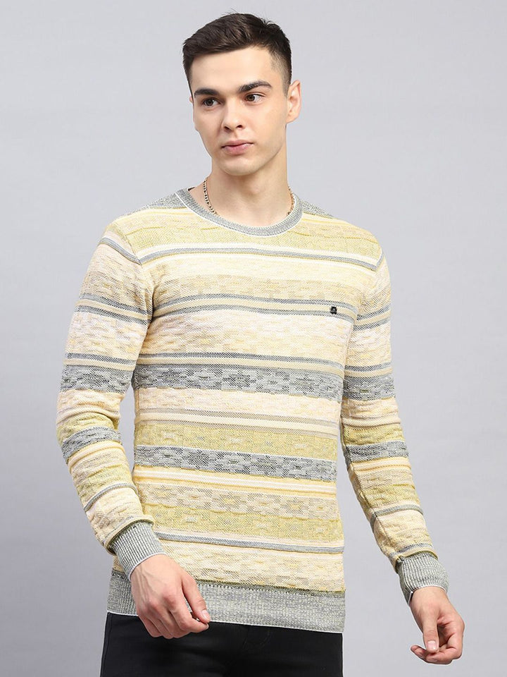 Monte Carlo Men Striped Pullover