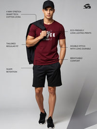 ADRO Men Typography Printed T-shirt