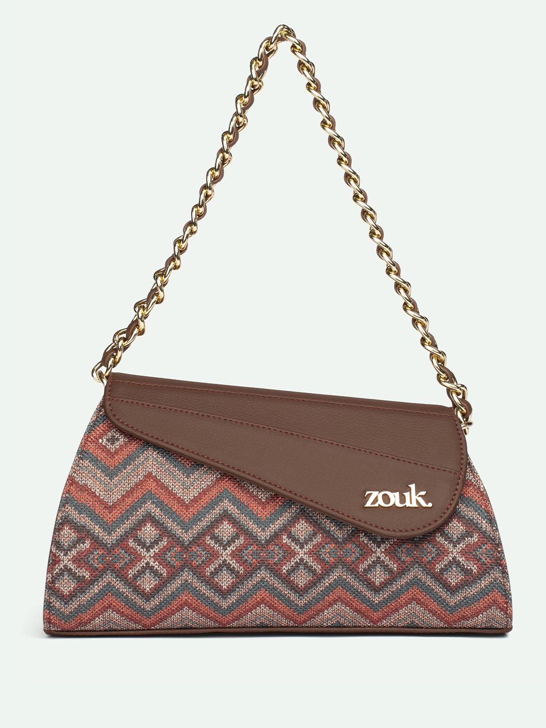 Zouk dicetak beg sling berstruktur dengan selimut