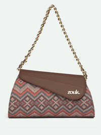 Zouk dicetak beg sling berstruktur dengan selimut