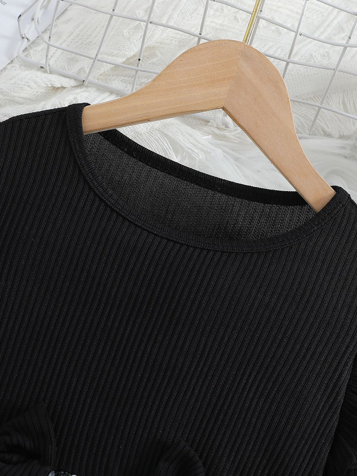YK Girls Round Neck Dress