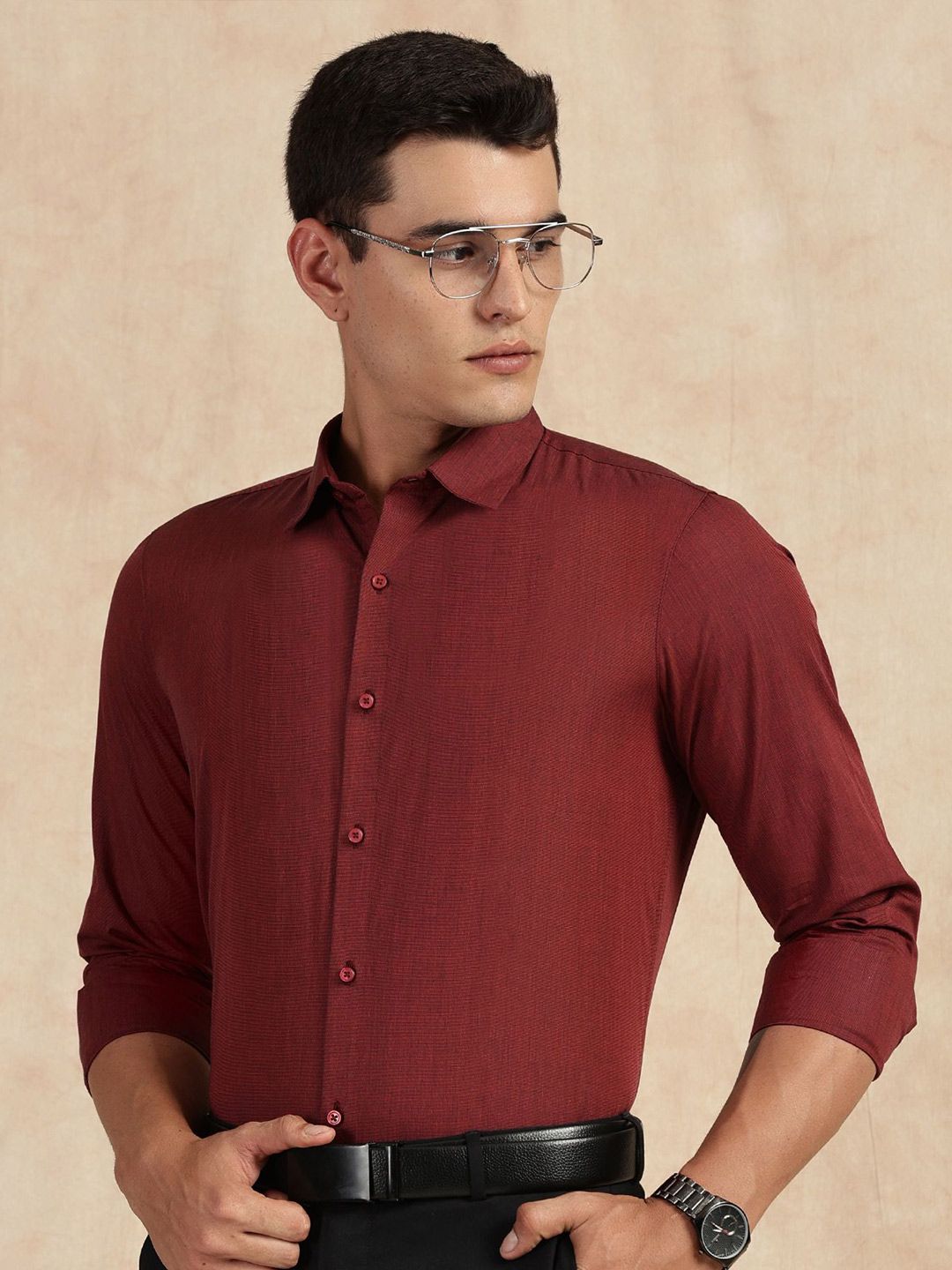 Thomas Scott Classic Slim Fit Spread Collar Pure Cotton Formal Shirt