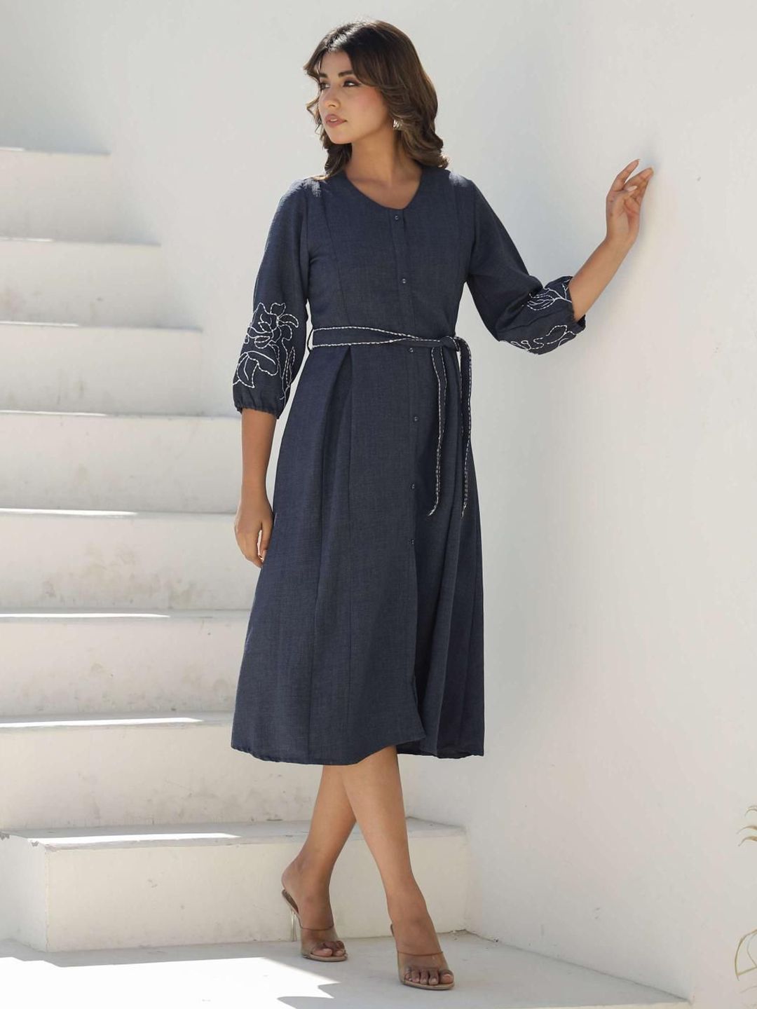 Mamicha Midnight Grace Cotton Dress
