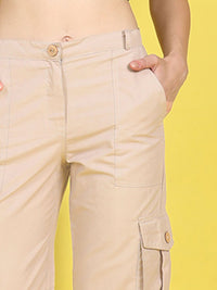 Cutiekins Girls Regular Fit Mid-Rise Easy Wash Cargos