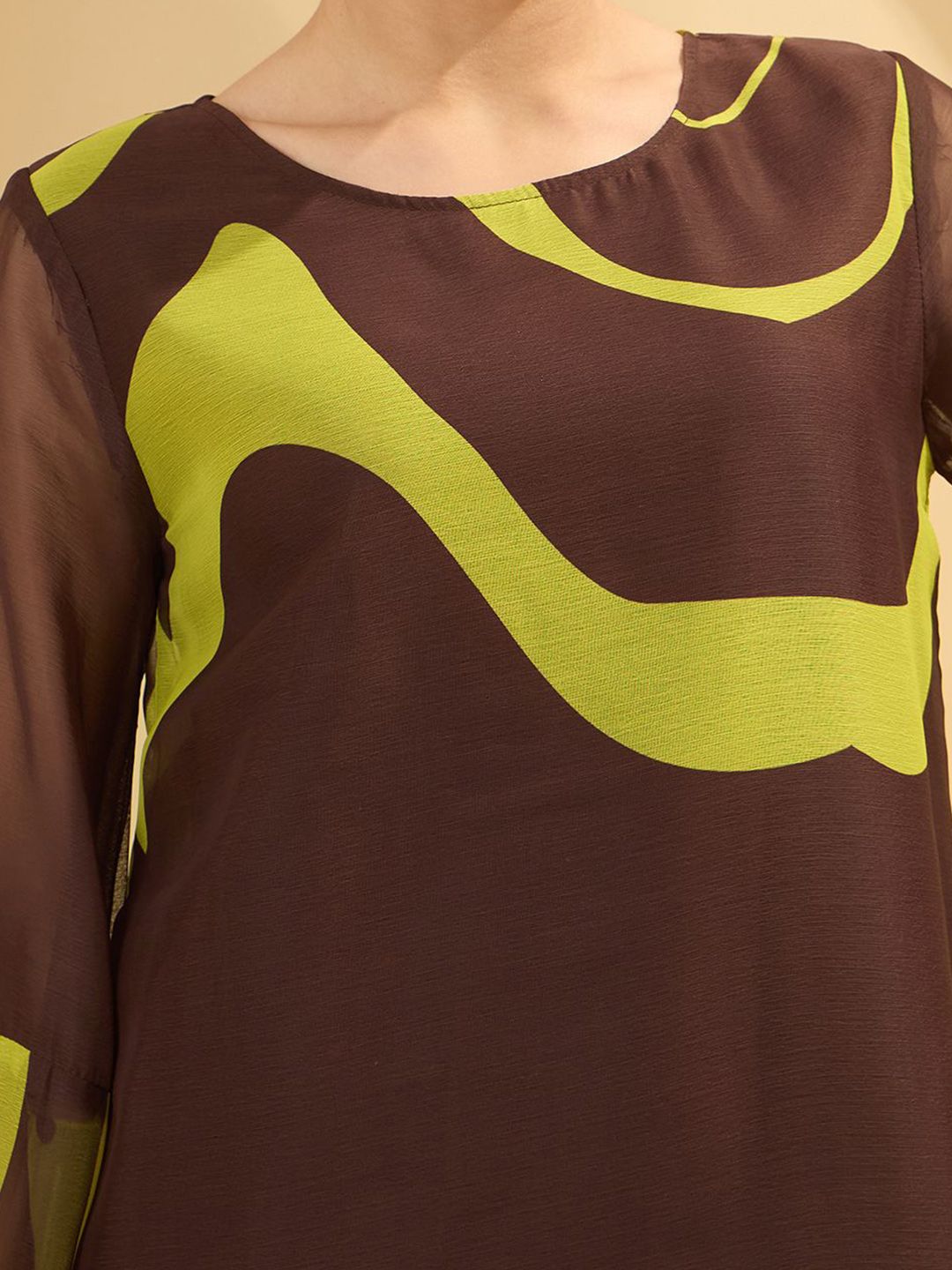 Antheaa Women Round Neck Top