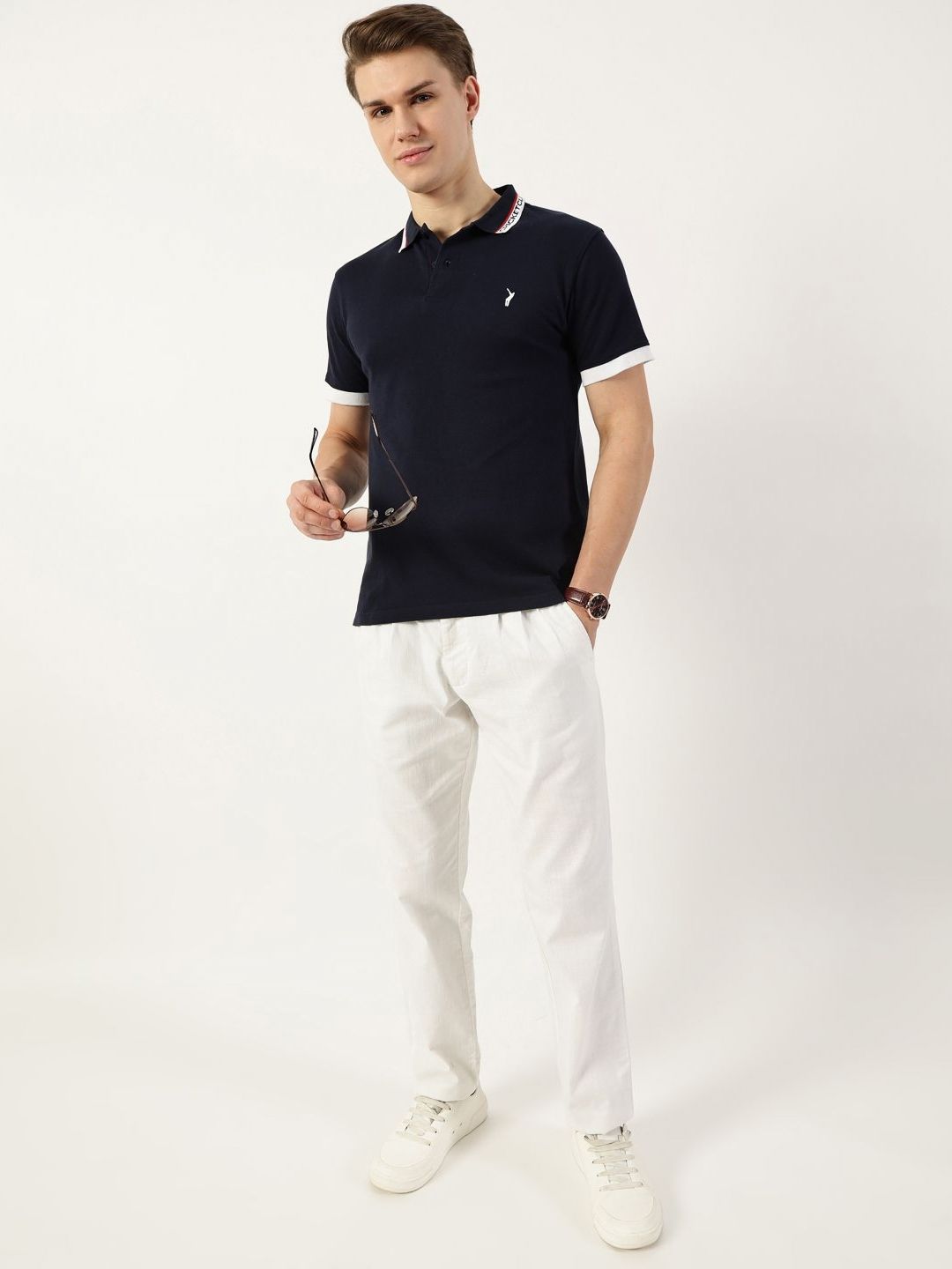 Thomas Scott Men Polo Collar T-shirt