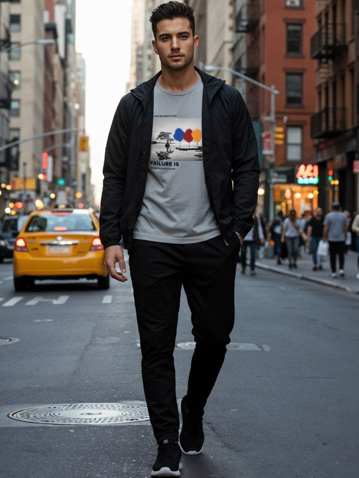 ADRO Graphic Printed Round Neck Skin-Friendly Regular Fit T-shirt