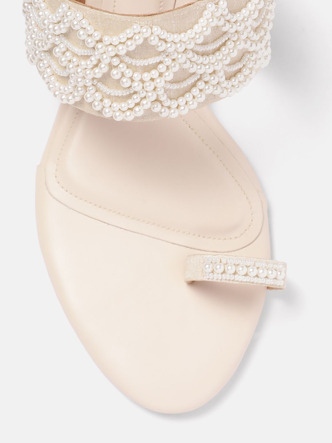 House of Pataudi Ethnic Embellished Kitten Heels