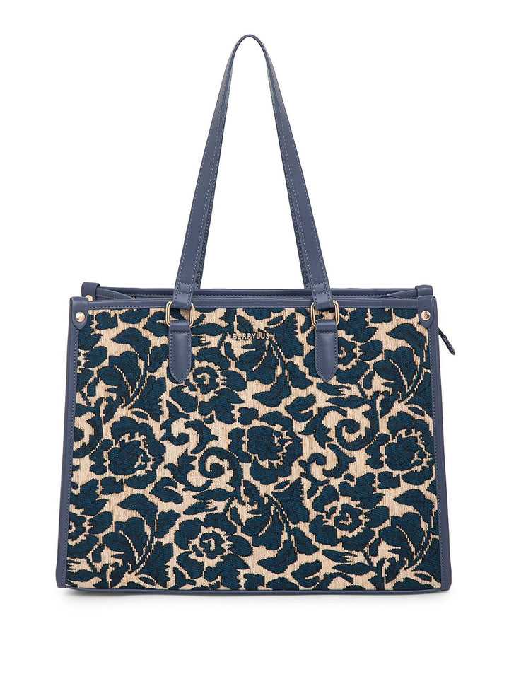 Berrylush Floral Printed Structured Shoulder Bag