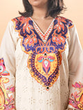 Mamicha Printed V-Neck Tunic With Palazzo Co-Ords