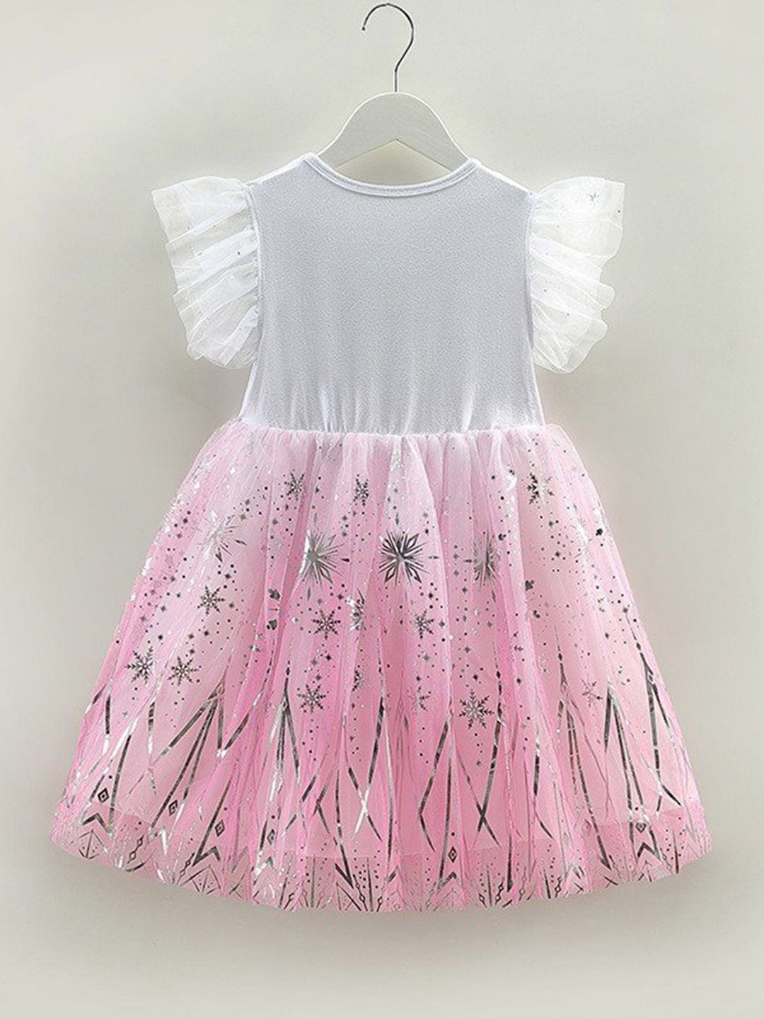 YK Floral Print Fit & Flare Dress