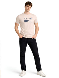 ADRO Men Brand Logo Printed T-shirt