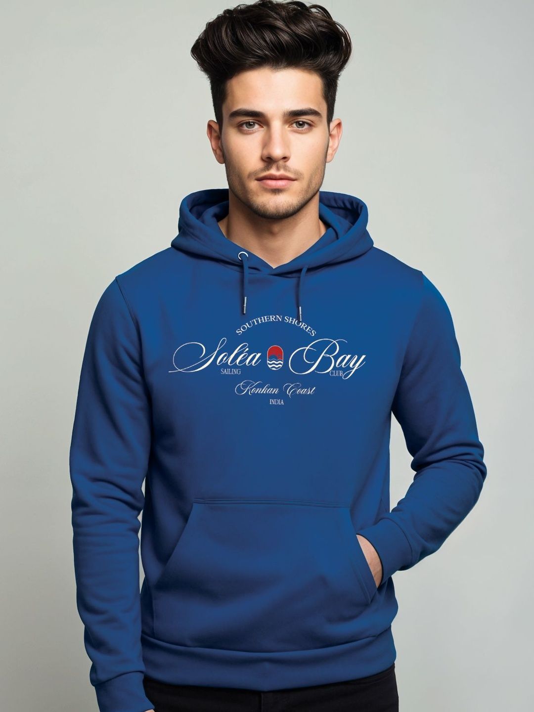 Adro Southern Shores Solea Bay 320 GSM Fleece Printed Graphic Hoodie