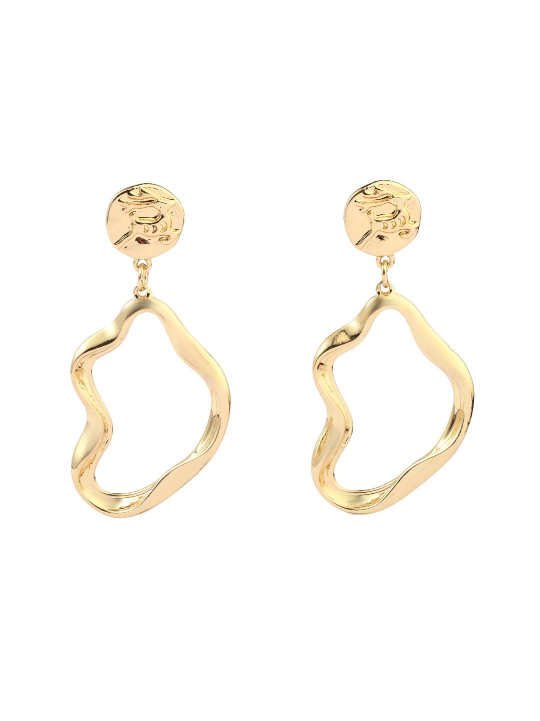 Anting -anting drop berbentuk kontemporari mewah mewah