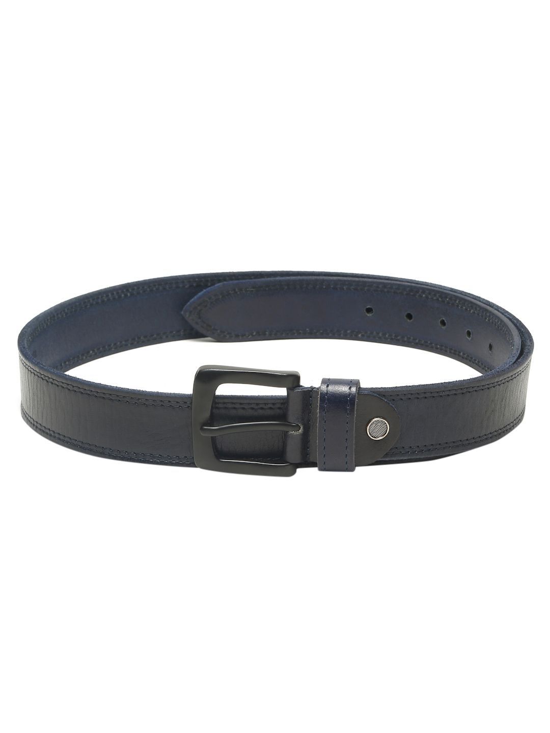Teakwood Leathers Men Textured Leather Belt