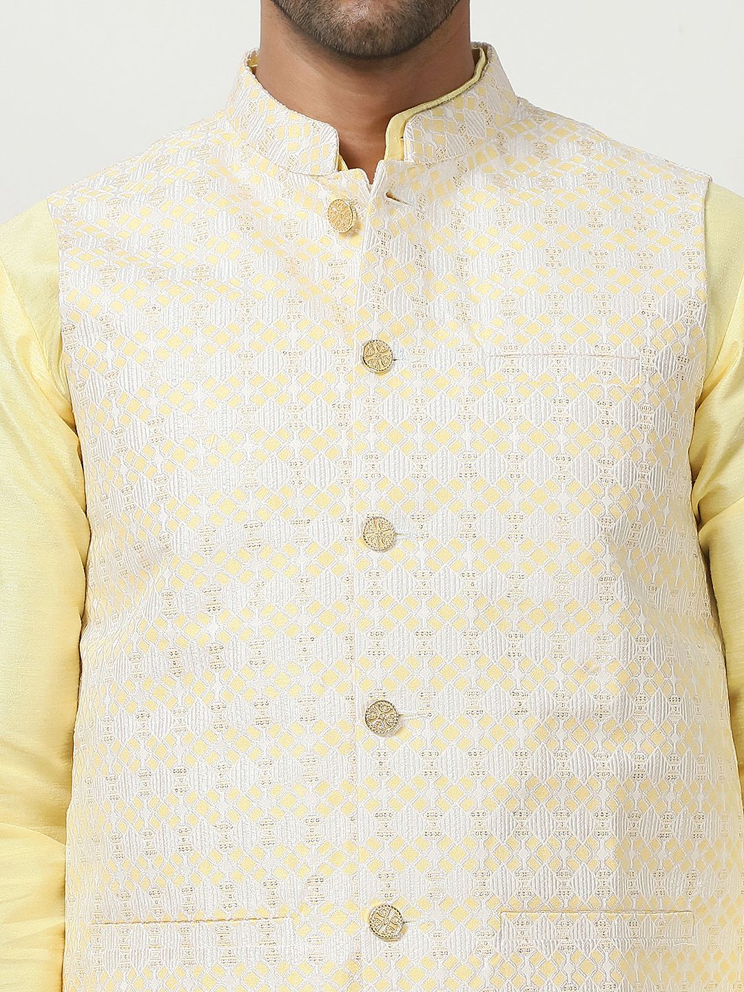 Anouk Woven Design Nehru Jacket
